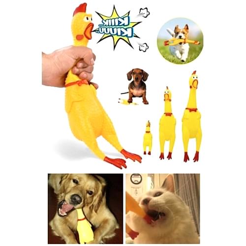 Ses Çıkaran Tavuk Kedi Köpek Oyuncağı