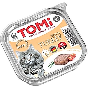 Tomi Kedi Hindili Alüminyum Yaş Mama 100gr (pate)