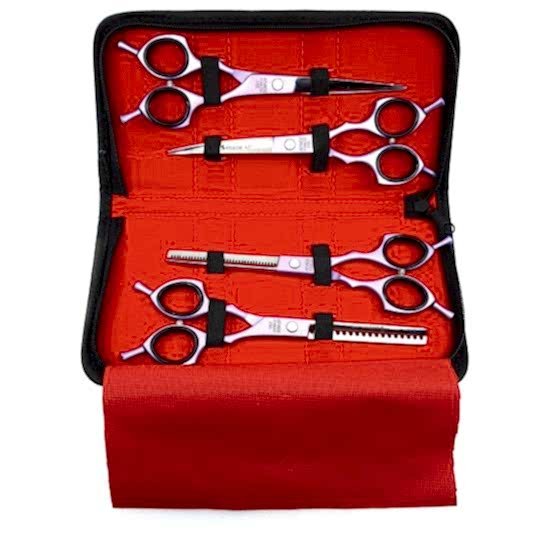 Sgroom 4 Lü Çantalı Makas Set 6,5’’ Mor