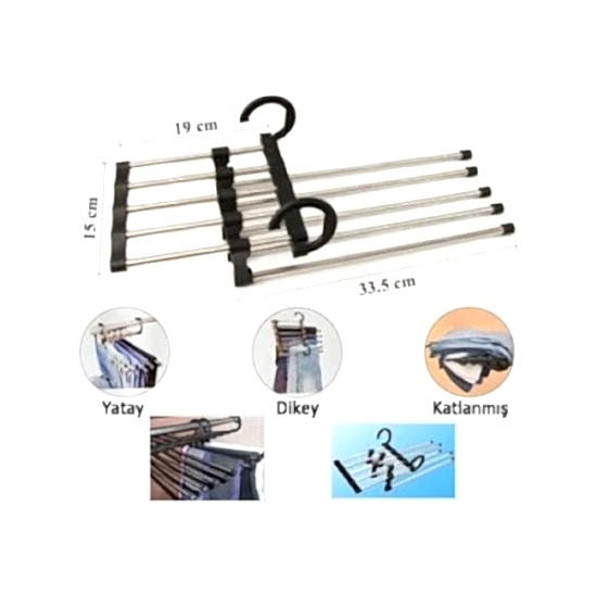 Hareketli Pantolon Askılığı 5 in 1