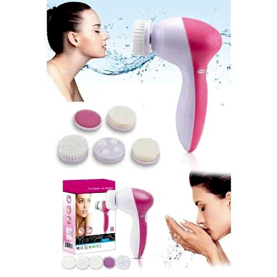 5 iN 1 Pilli Yüz Temizleme,Masaj ve Peeling Fırça seti