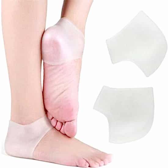 Silikon Topuk Çorabı Beyaz Renk