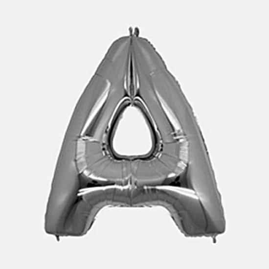 Gümüş Rengi Folyo Balon 1 Metre