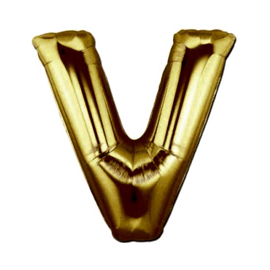 Altın Sarısı Folyo Harf Balon 1 Metre