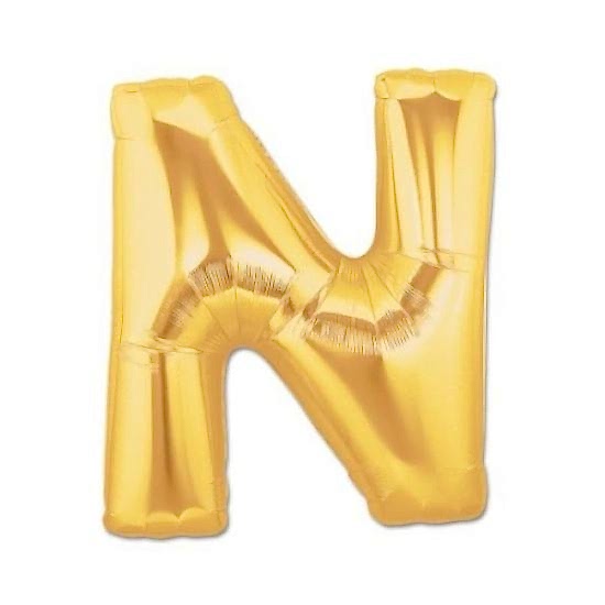 Altın Sarısı Folyo Harf Balon 1 Metre