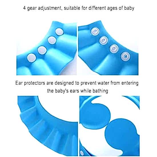 Bebek Banyo Şapkası Mavi