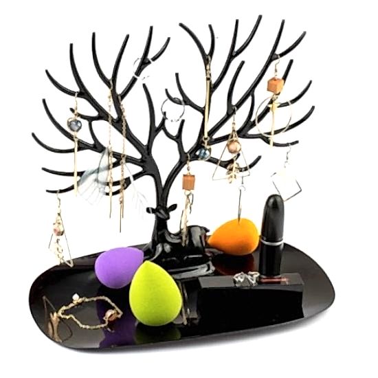 Geyik Tasarımlı Takı Standı Siyah