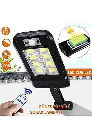 Uzaktan Kumandalı 160 Led Solar Bahçe Lambası