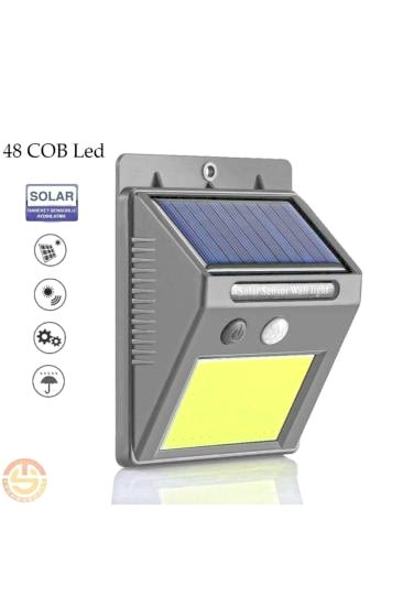 Hareket Sensörlü Solar 48 Led Bahçe Lambası