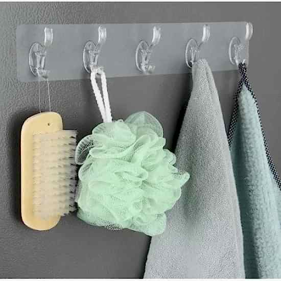 Yapışkanlı 5 Kancalı Askı