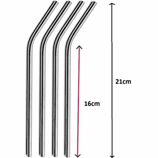 Paslanmaz Çelik Pipet Seti 5 Parça