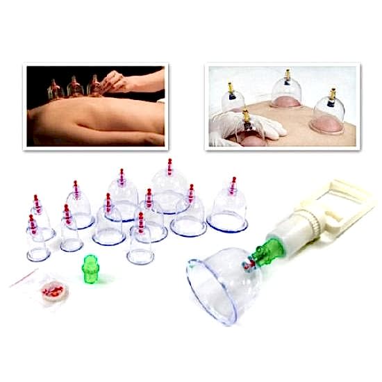 12 parça vakumlu hacamat kupa çekme seti