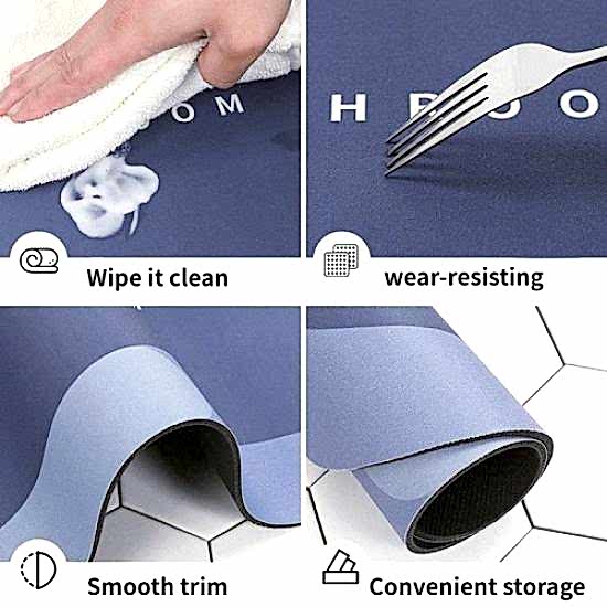 Süper Emici Banyo Duş Paspası