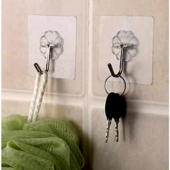 KENDINDEN YAPIŞKANLI ŞEFFAF ASKI 5 Lİ SET