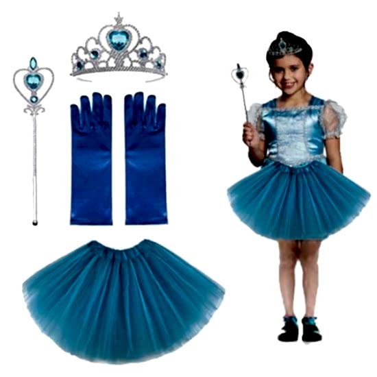 Elsa Kostüm Seti Çocuk Boy