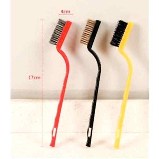 3 Parça Tel Fırça Detaylı Temizlik Seti