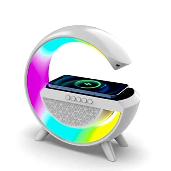 Kablosuz Şarj Standlı RGB Hoparlör