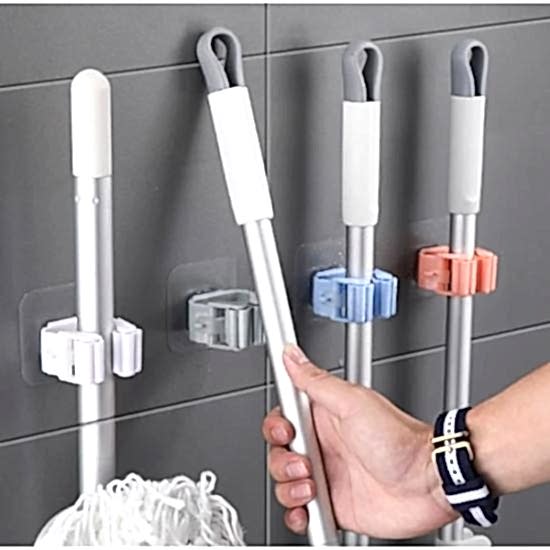 Yapışkanlı Mop Tutucu Seti 4 Adet