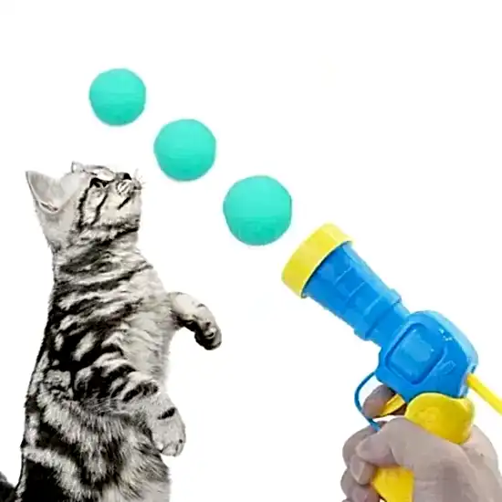 Peluş Top Atan İnteraktif Kedi Oyuncağı