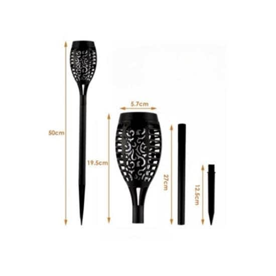 Solar Alev Efektli Bahçe Lambası