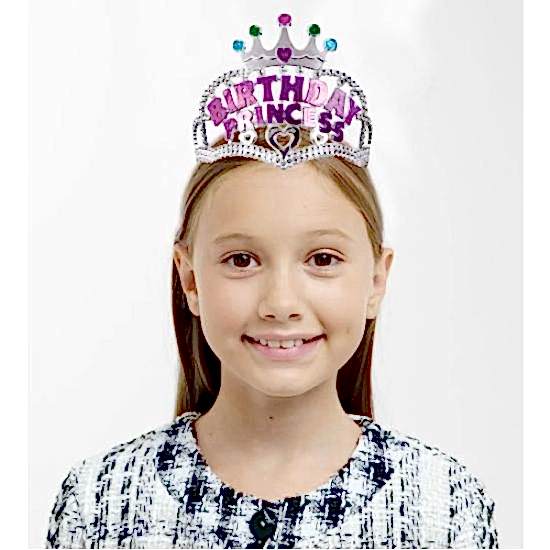 Birthday Prenses Yazılı Çocuk Parti Tacı