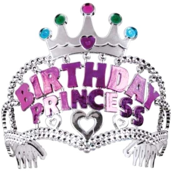 Birthday Prenses Yazılı Çocuk Parti Tacı