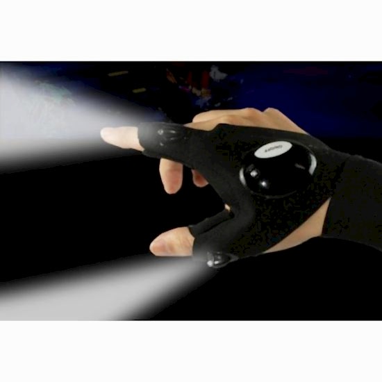 Led Işıklı Çalışma Eldiveni Sağ Sol Çift