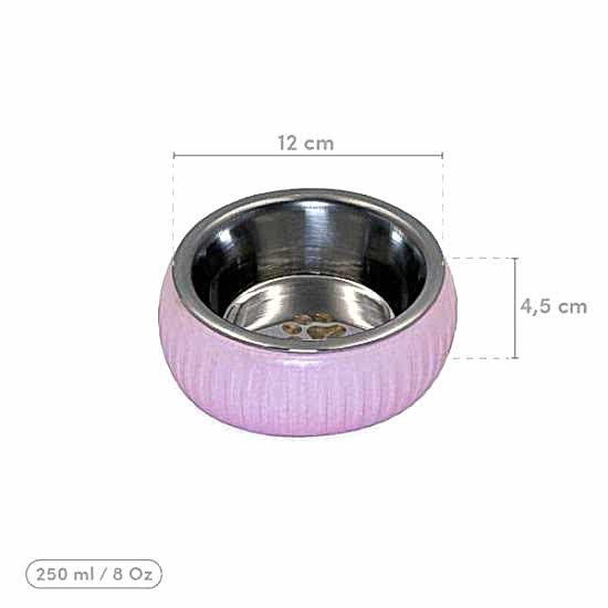 Mikopet Organik Seramik Mama Kabı Pembe