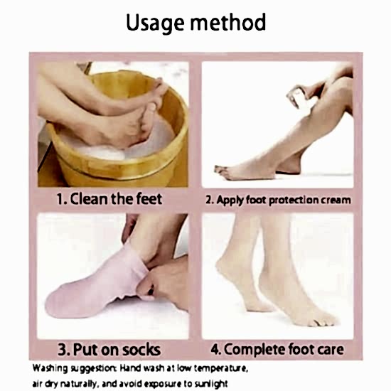 Silikon Jel Ayak Nemlendirici Çorap