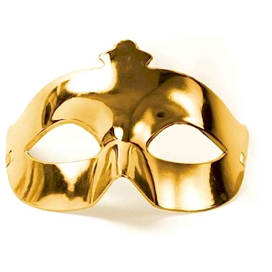 Altın Renk Ekstra Parlak Balo Maskesi
