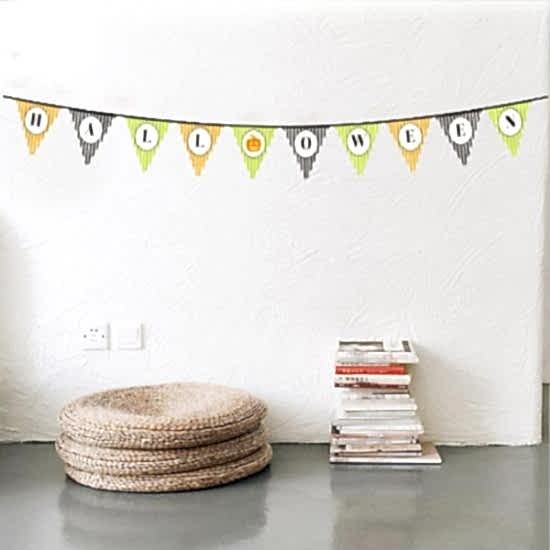 Halloween Kabak Banner Süsü