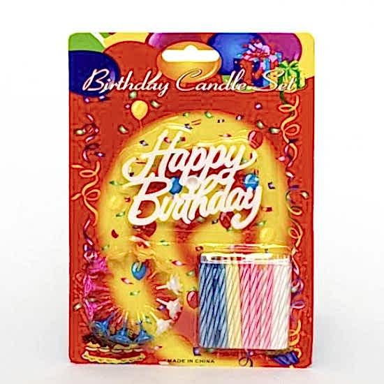 Rengarenk Happy Birthday Doğum Günü Mumları