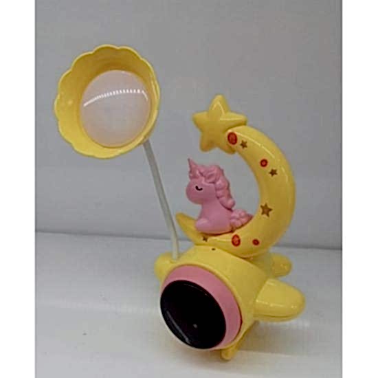 Çocuk Odası Ay ve Unicorn Desenli Gece Lambası