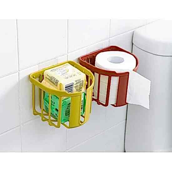 Yapışkanlı Çok Fonksiyonlu Banyo Organizeri BEYAZ