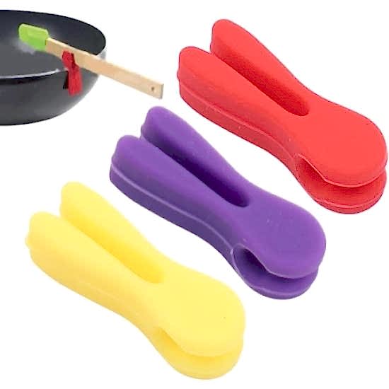 Silikon Tava Kaşık Tutacağı 3’lü Paket