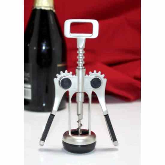 Paslanmaz Çelik Tirbuşon Şarap Açacağı Model 4
