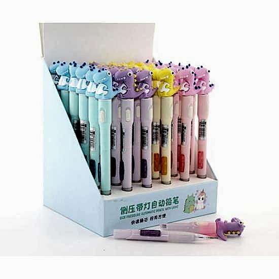 07 Uçlu Ledli Dinazor Tasarımlı Kalem