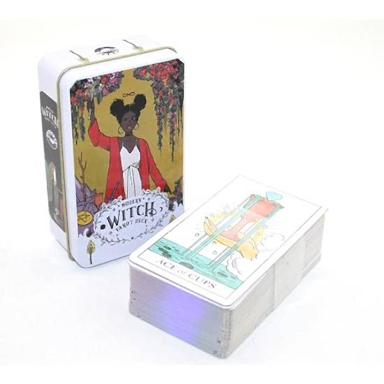 Metal Kutulu Tarot Kartı Modern Witch