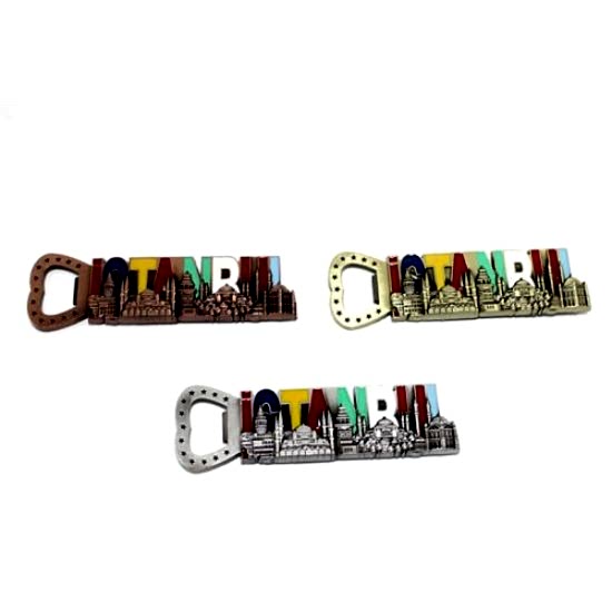 İstanbul Yazısı Metal Magnet Ve Açacak