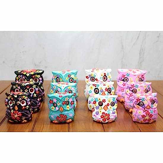 Ahşap 3’lü Baykuş Seti Model 3