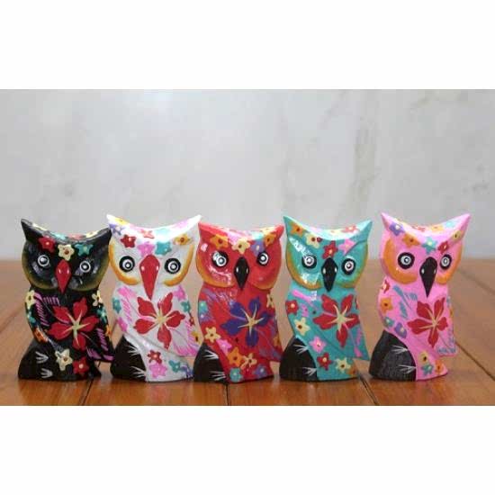 Ahşap 5’li Baykuş Seti Model 1