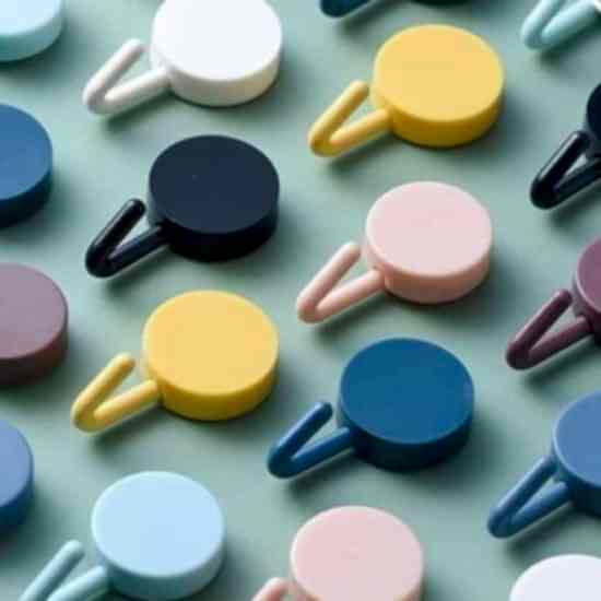 Kendinden Yapışkanlı Renkli Duvar Askısı