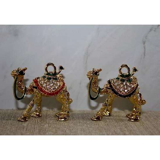 Swarovski Taşlı Minik Figür - Deve