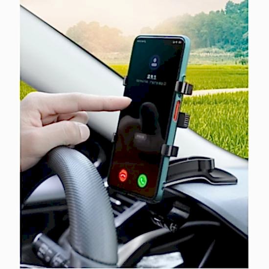 Araba Gösterge Üstüne Takılan 360 Oynar Başlıklı Telefon Tutucu