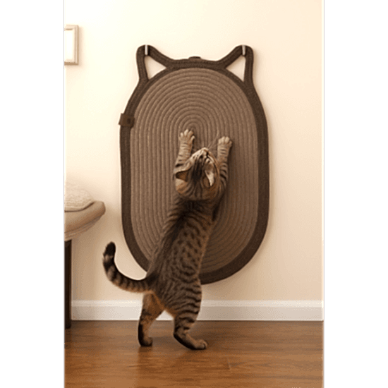 Mikopet Dekoratif Kedi Kulaklı Tırmalama Paspası