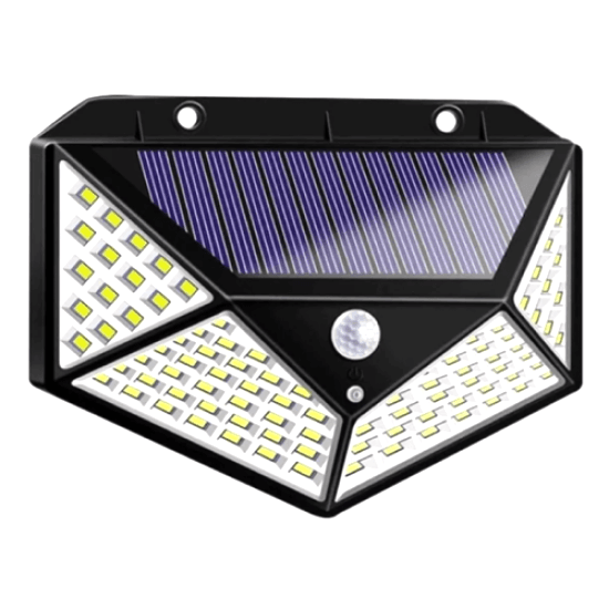 Solar Hareket Sensörlü Duvar Lambası 100 Led