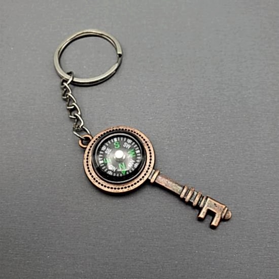 Anahtar Tasarımlı Pusula Anahtarlık