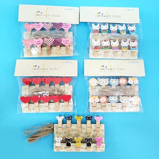 Ahşap Notluk İpli Mandal