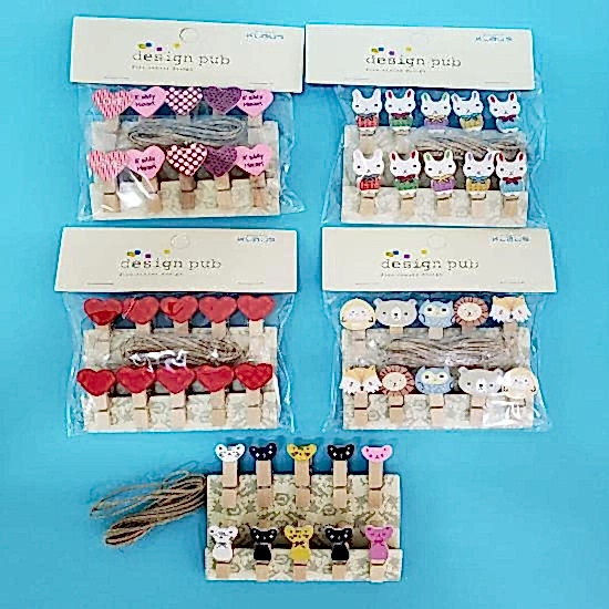 Ahşap Notluk İpli Mandal