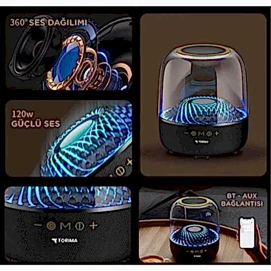 D33 Siyah Taşınabilir Kablosuz Bluetooth Hoparlör